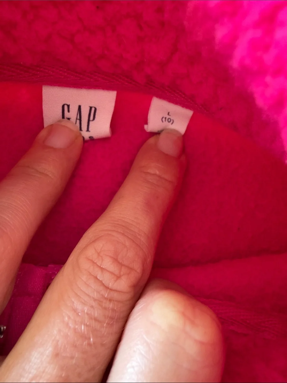 Kids Sherpa Half-Zip Pullovers - Hot Pink & Light Blue